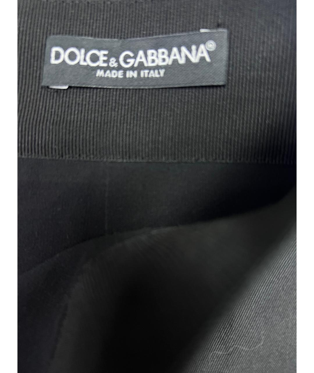 DOLCE&GABBANA Черная юбка миди, фото 3