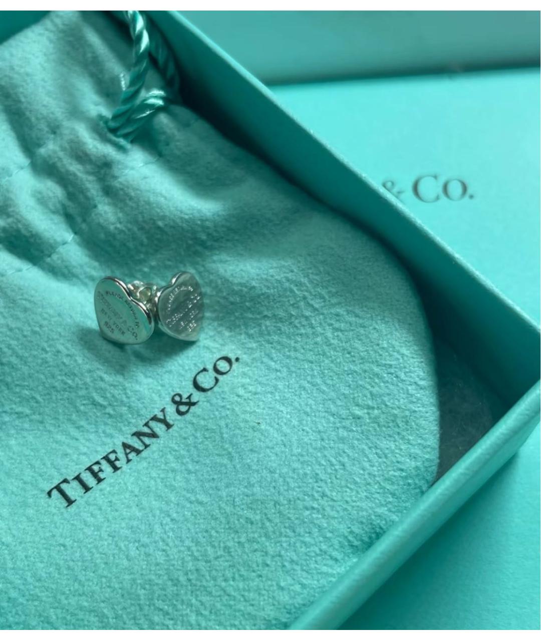 TIFFANY&CO Серебряные серьги, фото 4