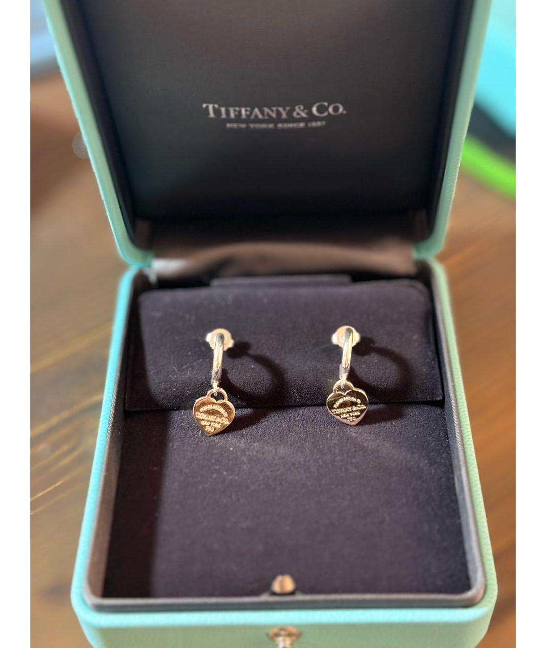 TIFFANY&CO Серебряные серебряные серьги, фото 2