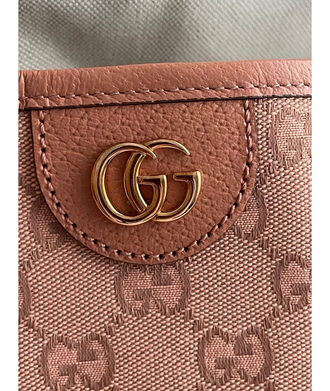 GUCCI Бежевая кожаная сумка тоут, фото 6