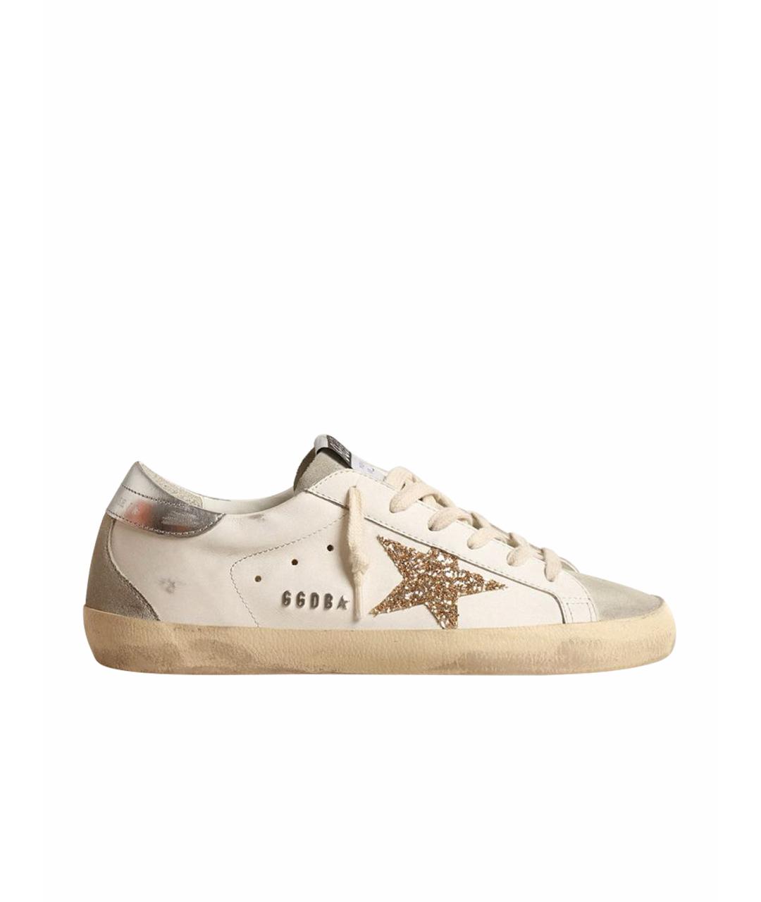 GOLDEN GOOSE DELUXE BRAND Белые кожаные кеды, фото 1