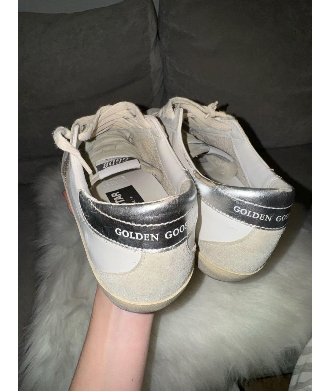 GOLDEN GOOSE DELUXE BRAND Белые кожаные кеды, фото 5