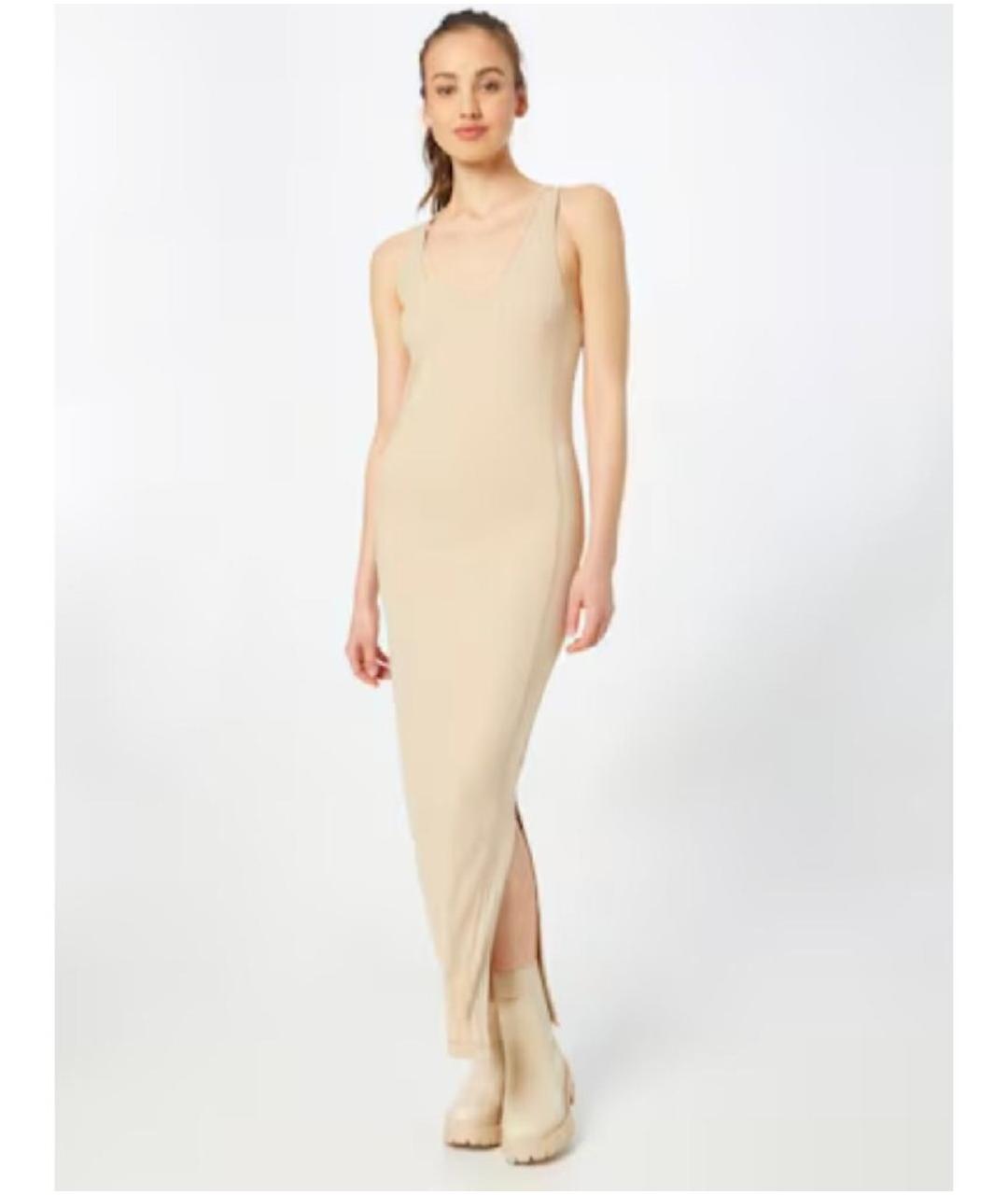 CALVIN KLEIN Бежевое повседневное платье, фото 4