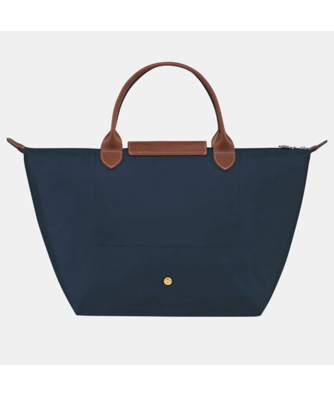 LONGCHAMP Темно-синяя тканевая сумка тоут, фото 4