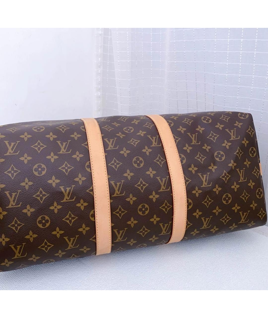 LOUIS VUITTON Коричневая дорожная/спортивная сумка, фото 3