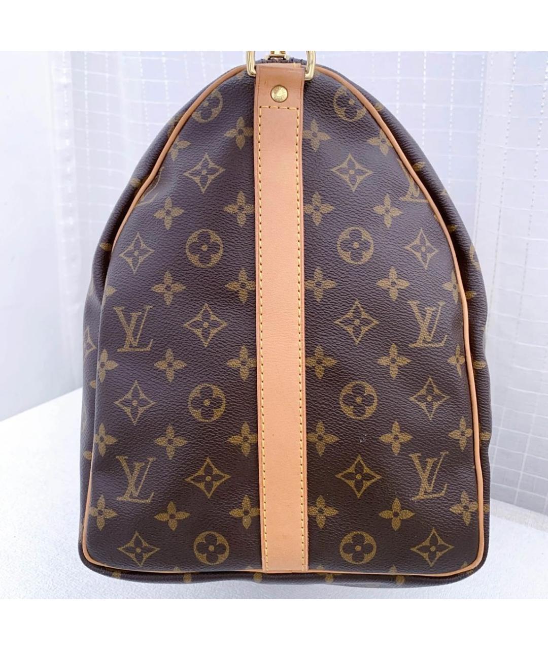 LOUIS VUITTON Коричневая дорожная/спортивная сумка, фото 8