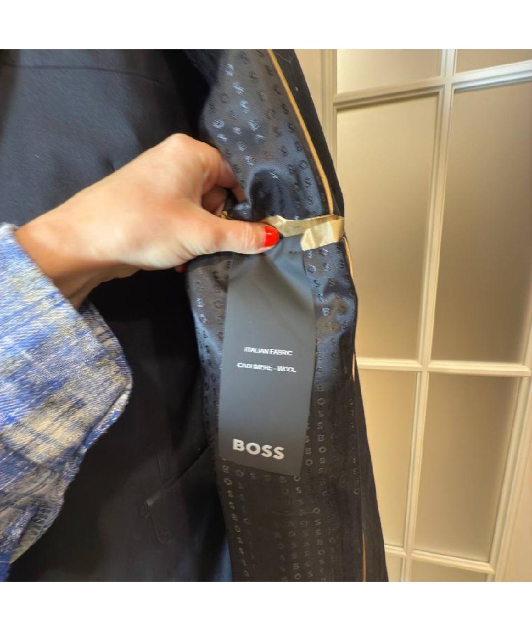 HUGO BOSS Черное пальто, фото 7