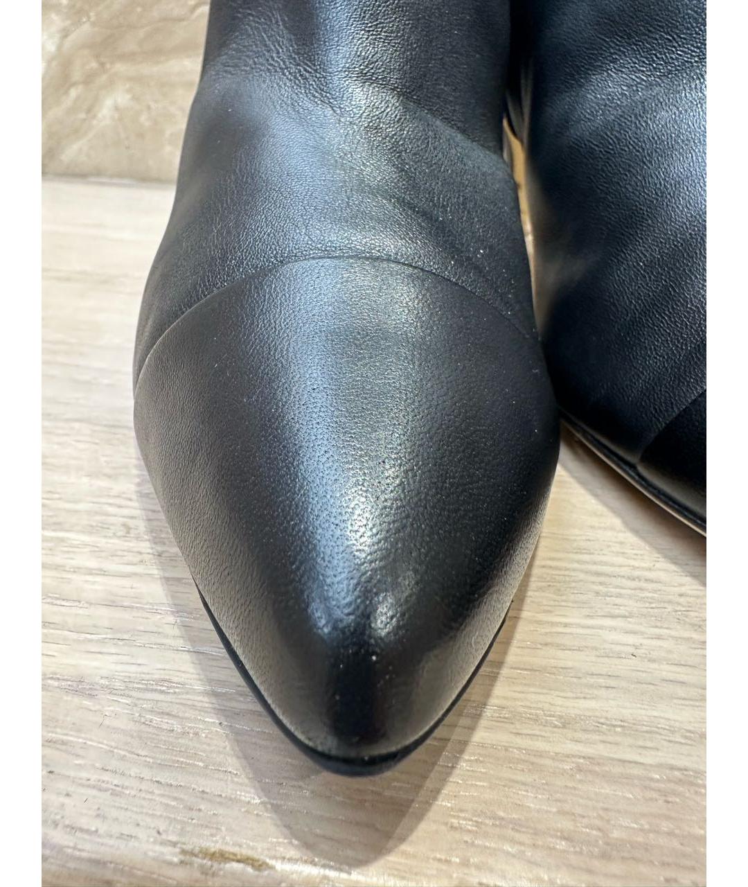 CHANEL Черные кожаные ботильоны, фото 6