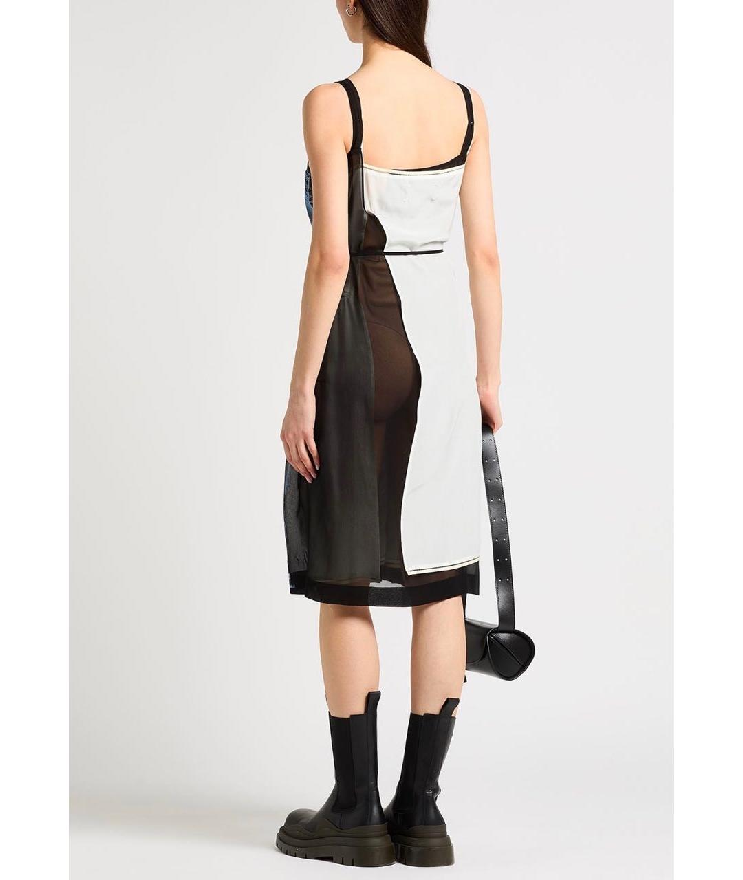 MAISON MARGIELA Мульти шелковое коктейльное платье, фото 3