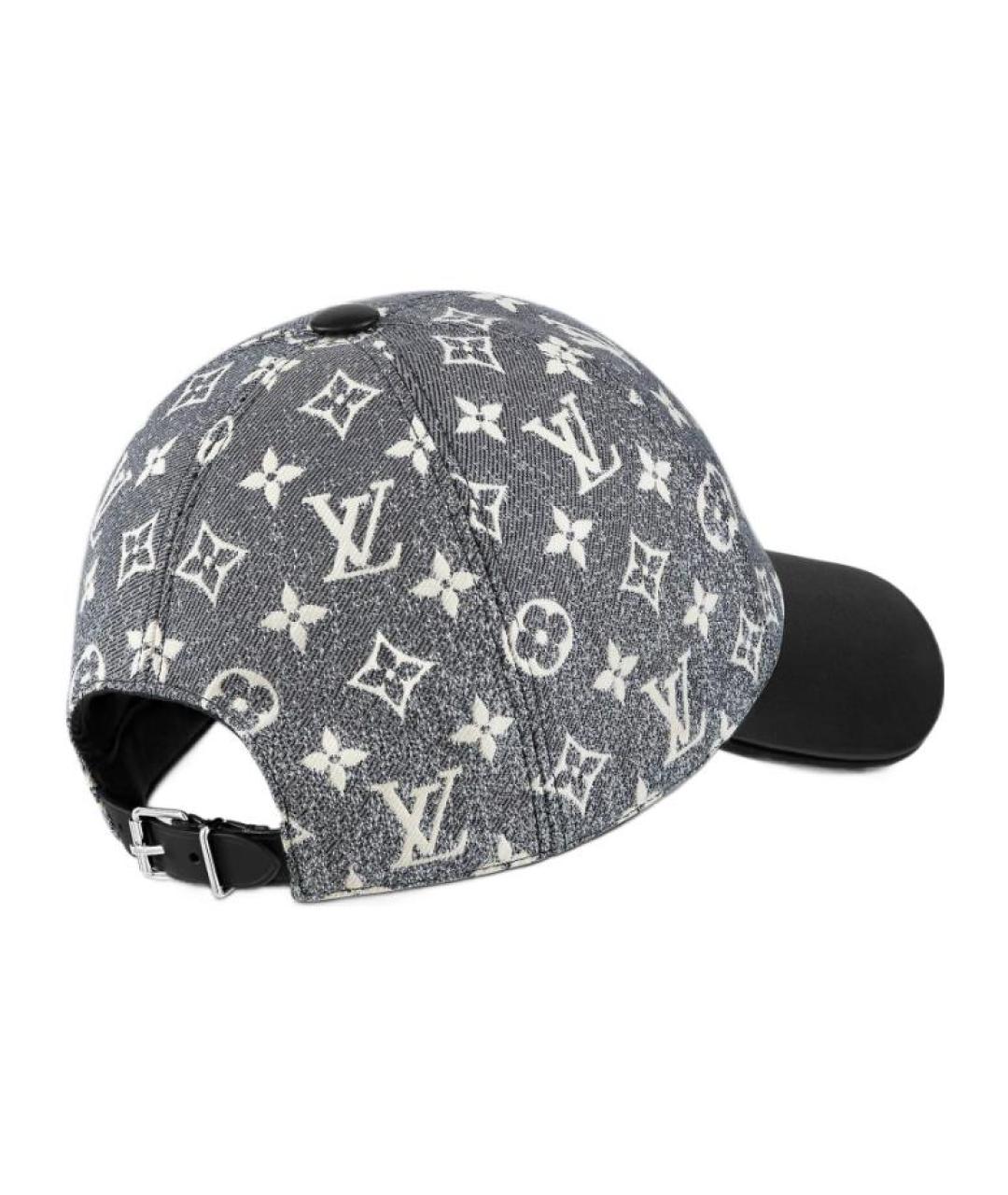 LOUIS VUITTON Черная хлопковая кепка, фото 2