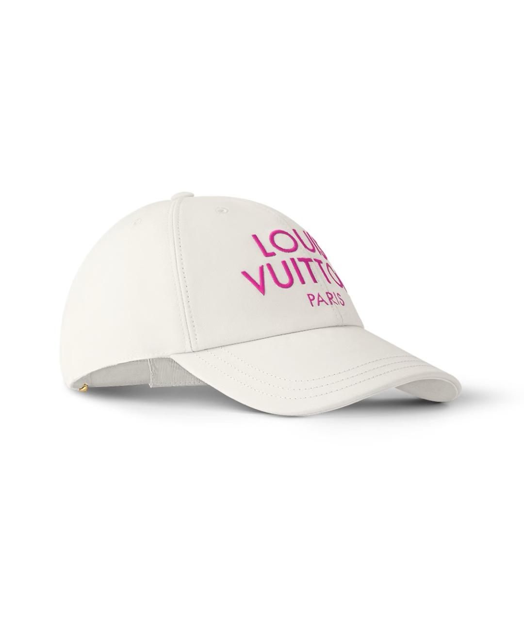 LOUIS VUITTON Белая хлопковая кепка, фото 3