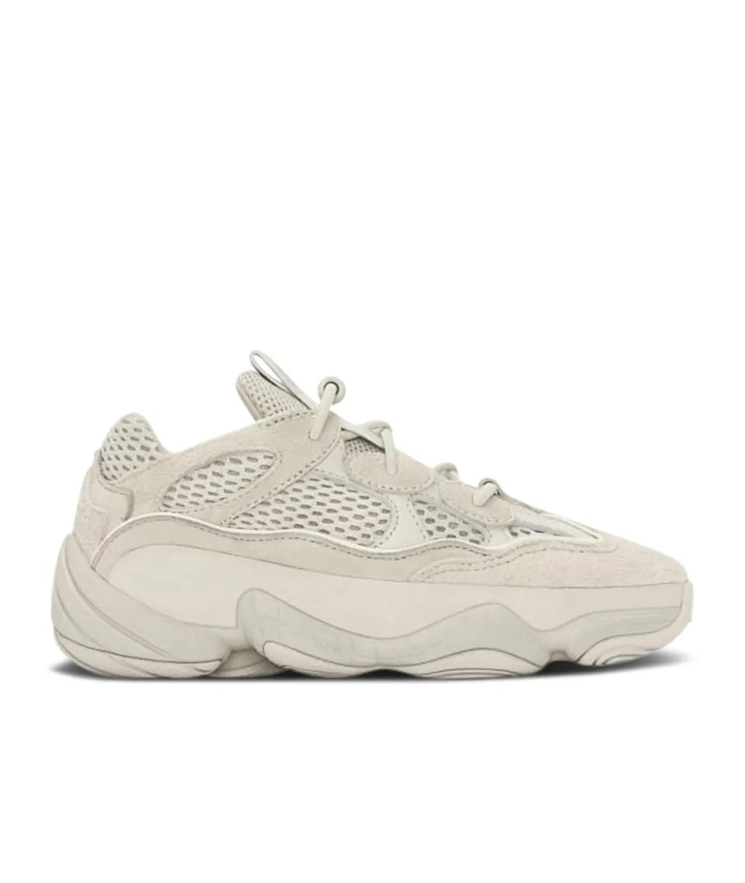 ADIDAS YEEZY Бежевые замшевые кеды, фото 1