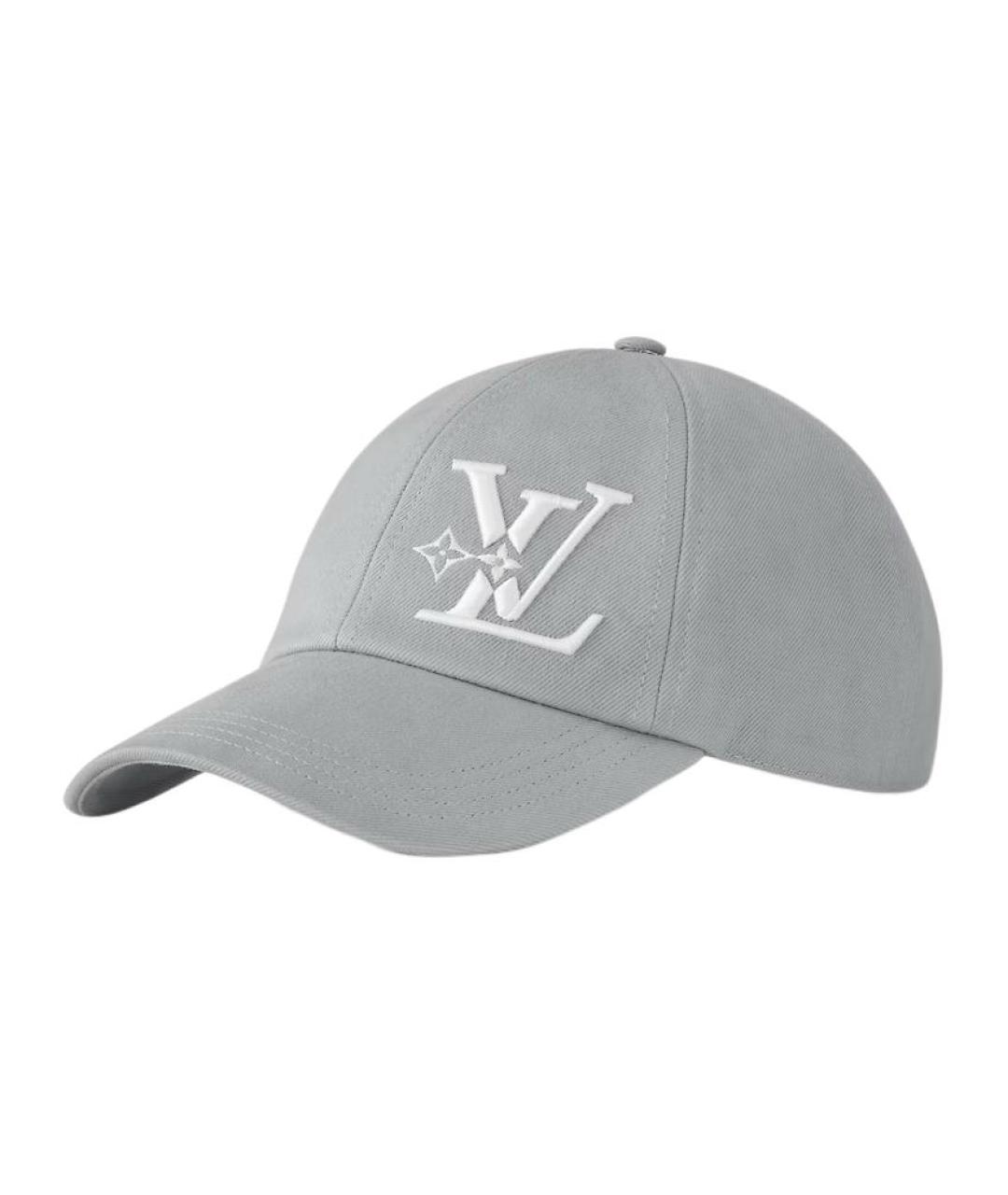 LOUIS VUITTON Серая хлопковая кепка, фото 1