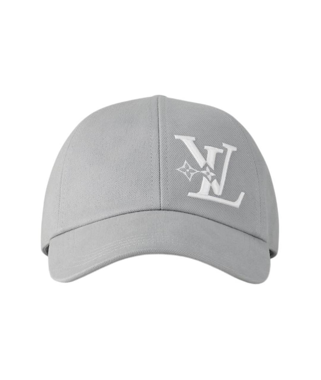 LOUIS VUITTON Серая хлопковая кепка, фото 2