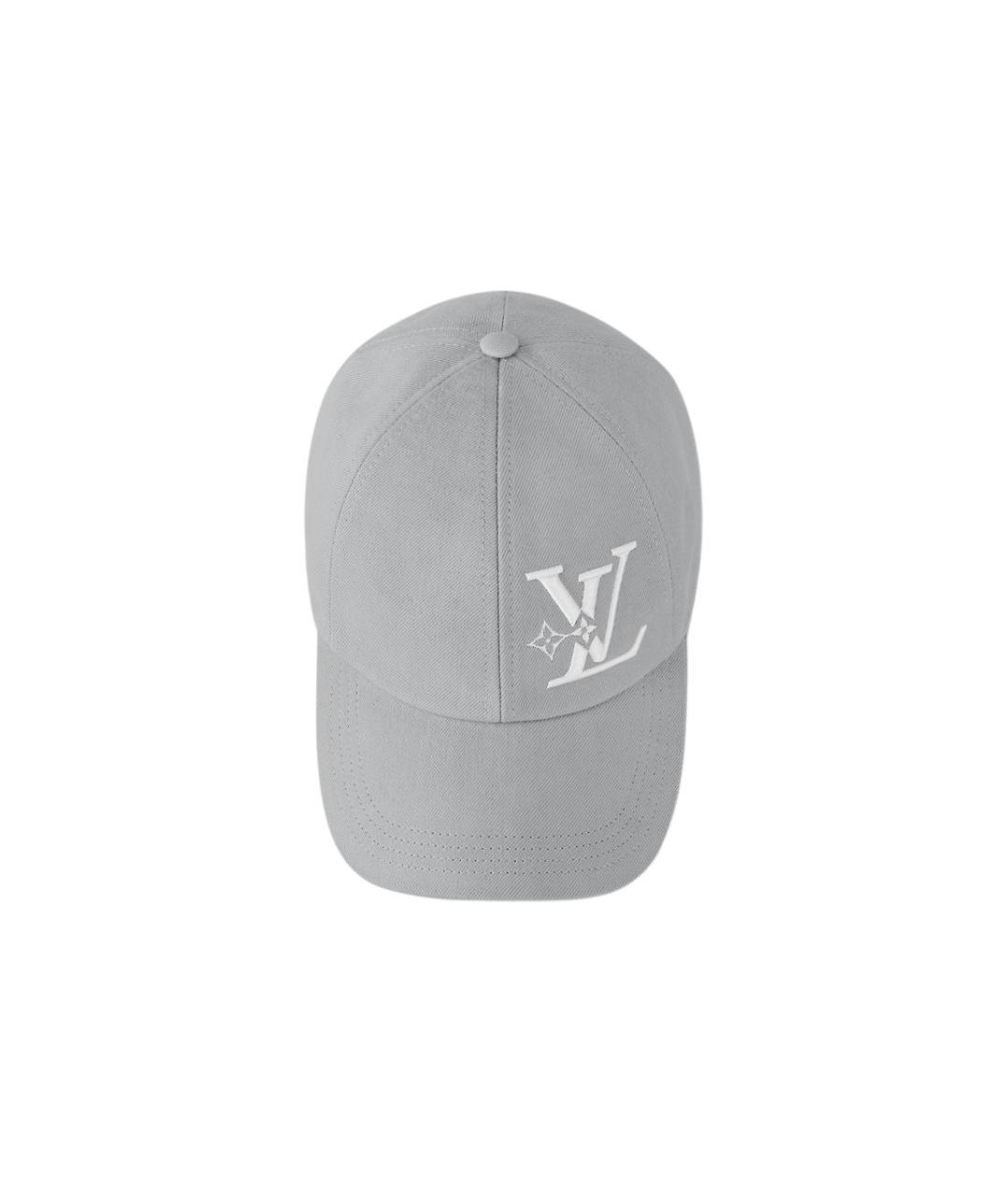 LOUIS VUITTON Серая хлопковая кепка, фото 4