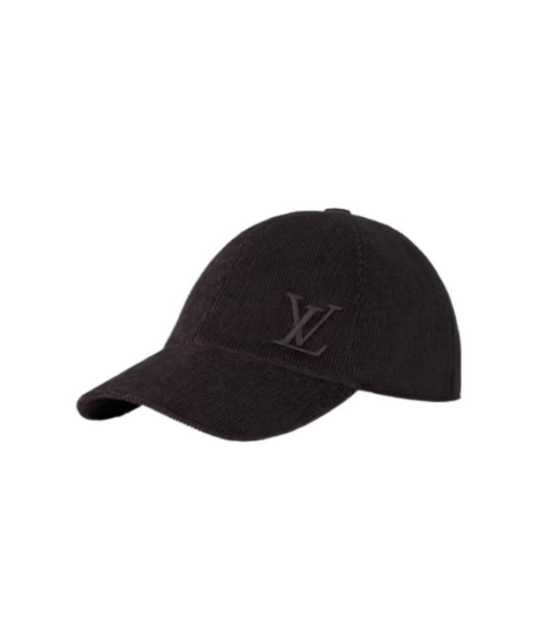 LOUIS VUITTON Черная бархатная кепка, фото 1