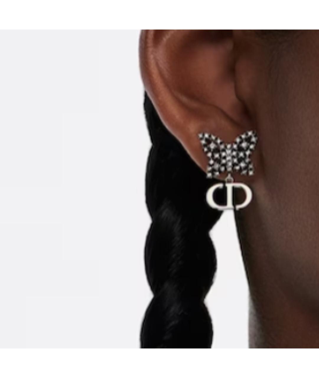 CHRISTIAN DIOR Серебряные металлические серьги, фото 4