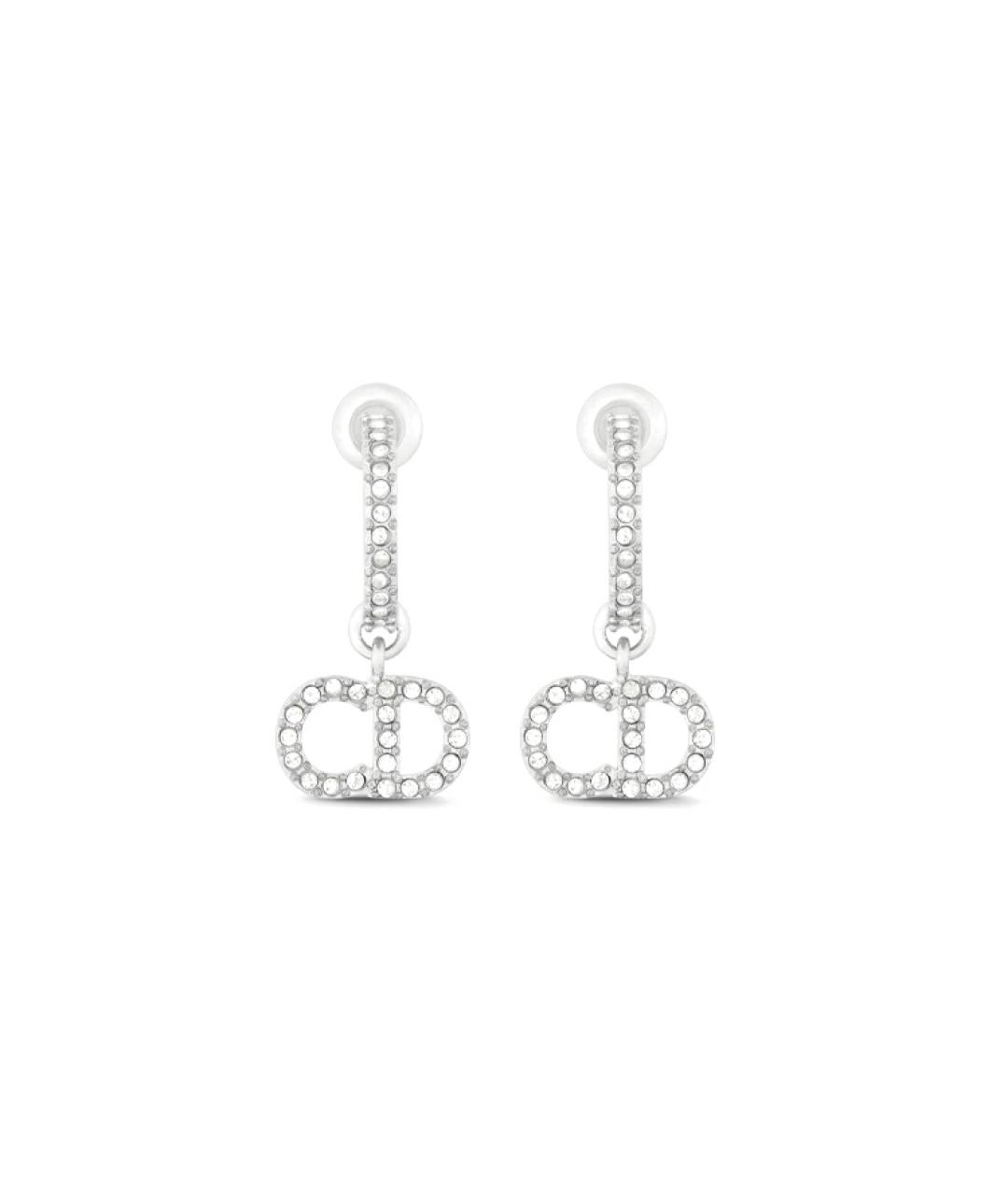 CHRISTIAN DIOR Серебряные металлические серьги, фото 2