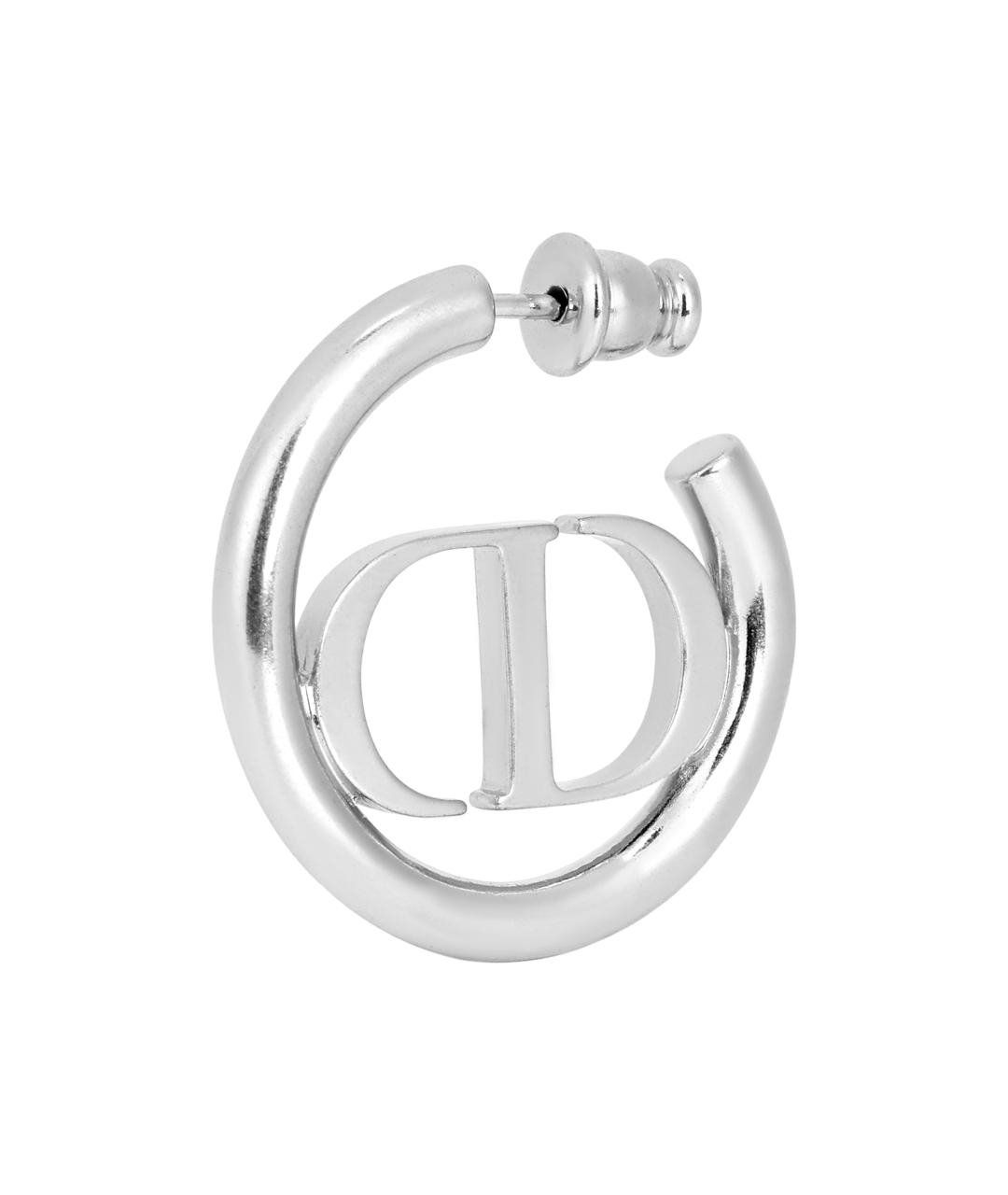 CHRISTIAN DIOR Серебряные металлические серьги, фото 4