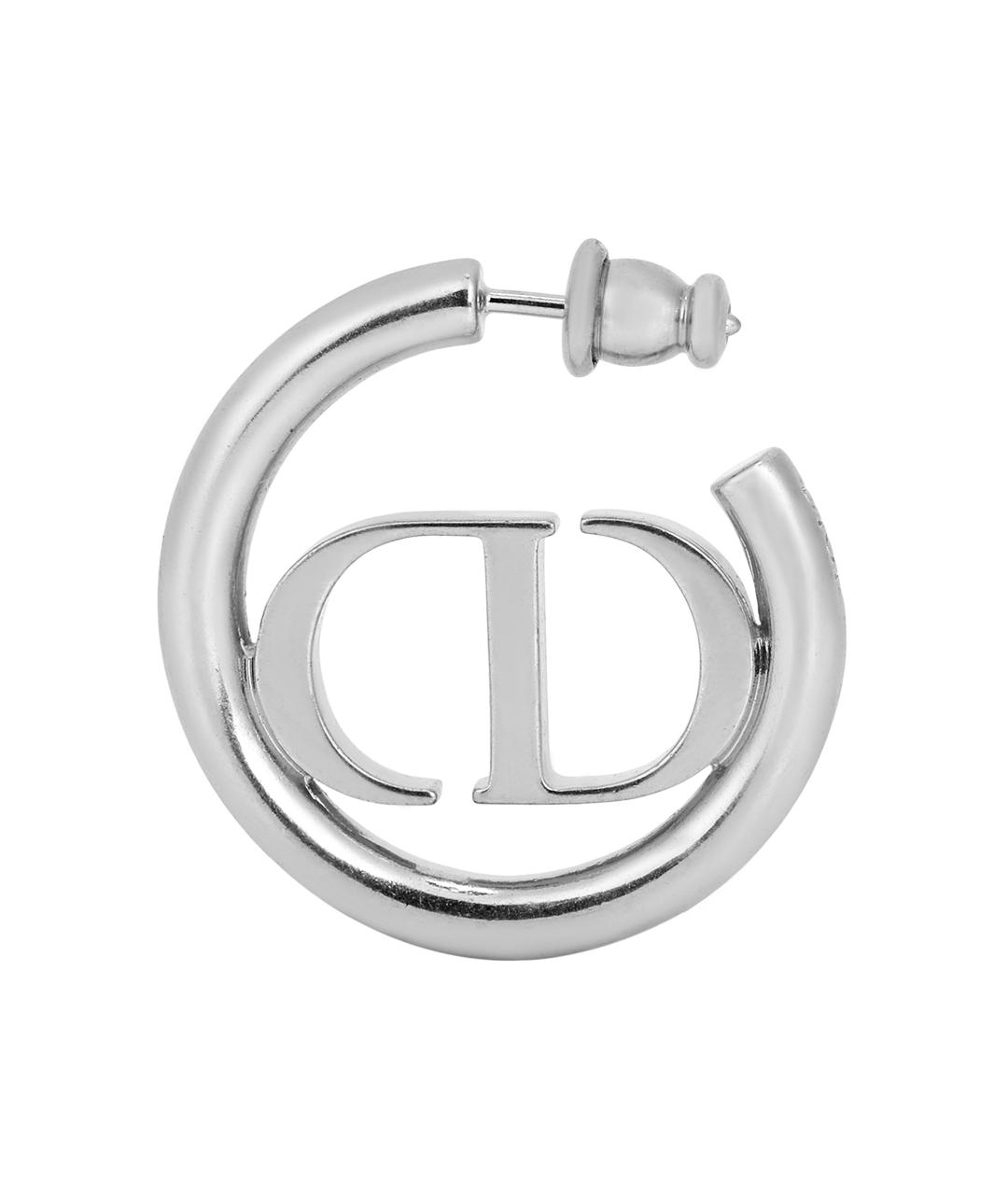CHRISTIAN DIOR Серебряные металлические серьги, фото 2