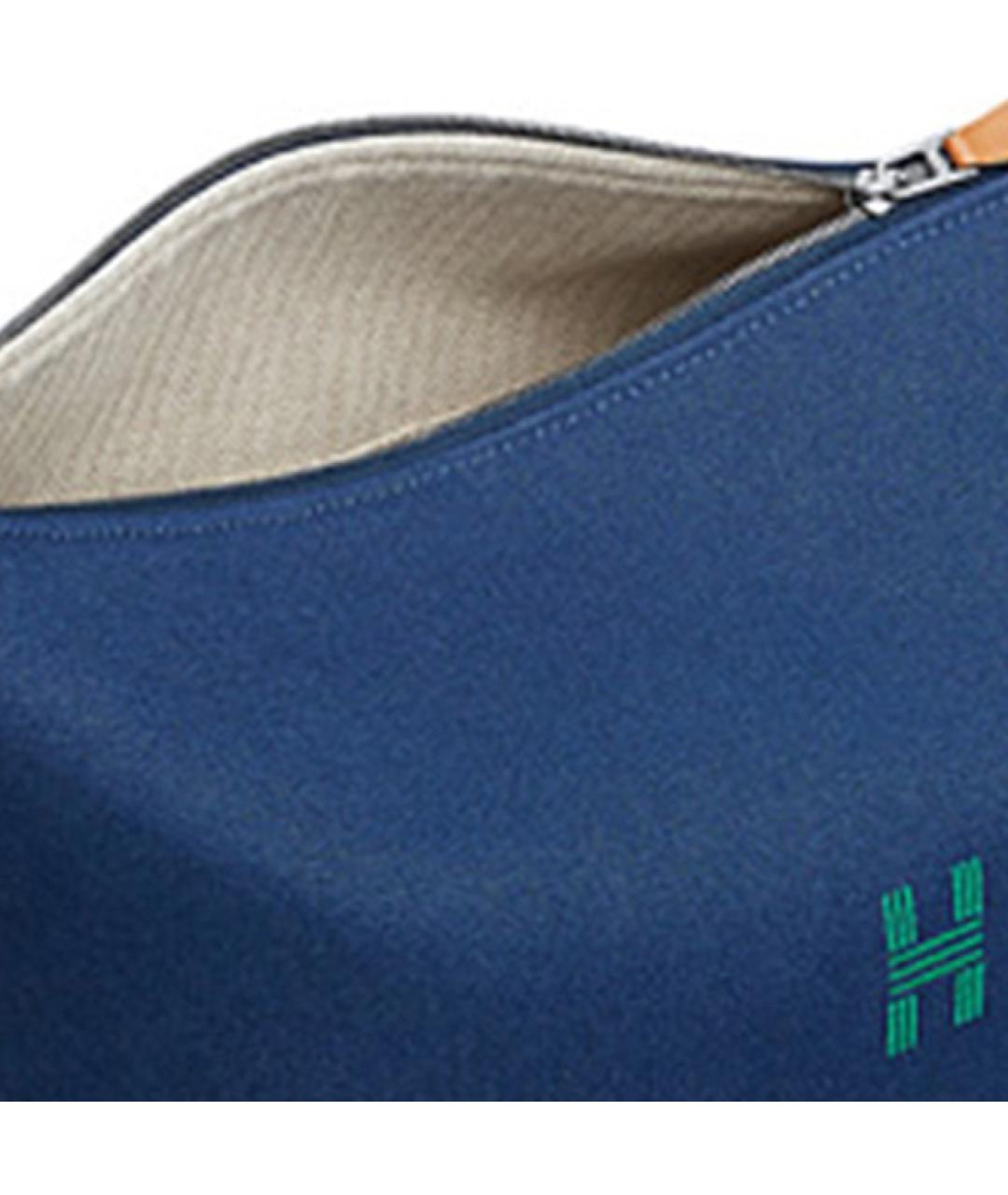 HERMES Синяя косметичка, фото 6