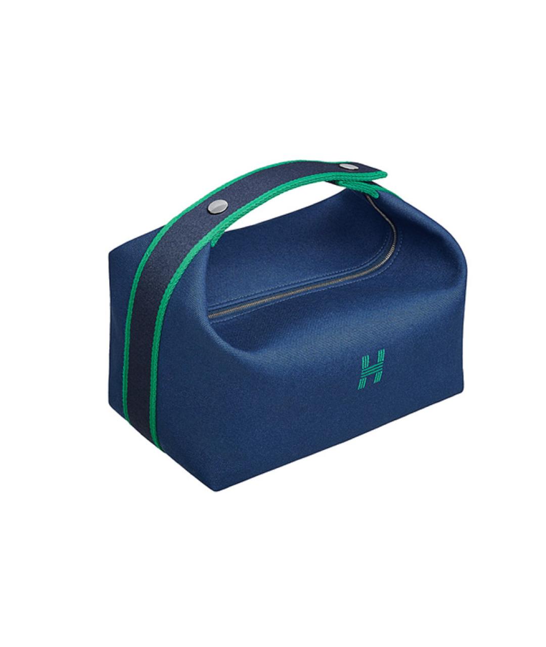 HERMES Синяя косметичка, фото 3