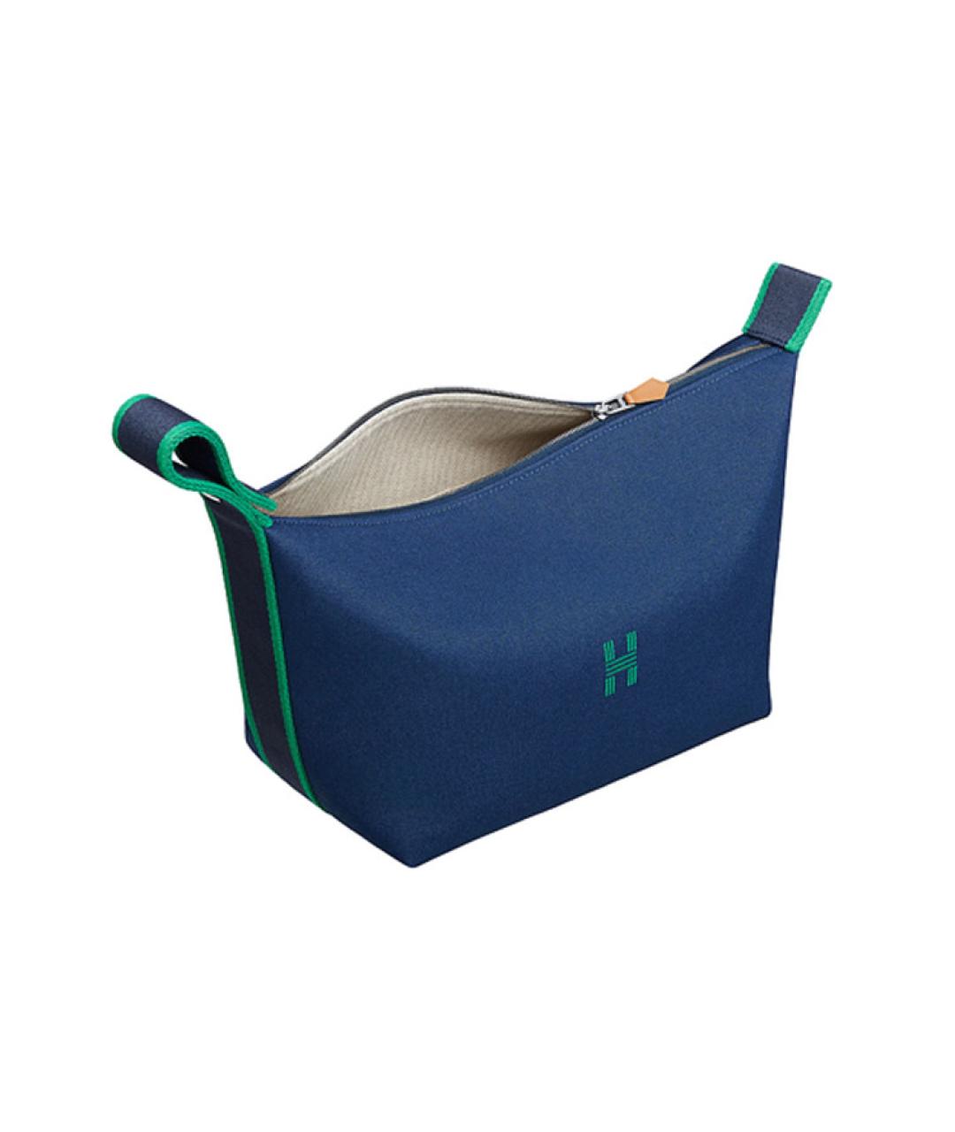 HERMES Синяя косметичка, фото 4