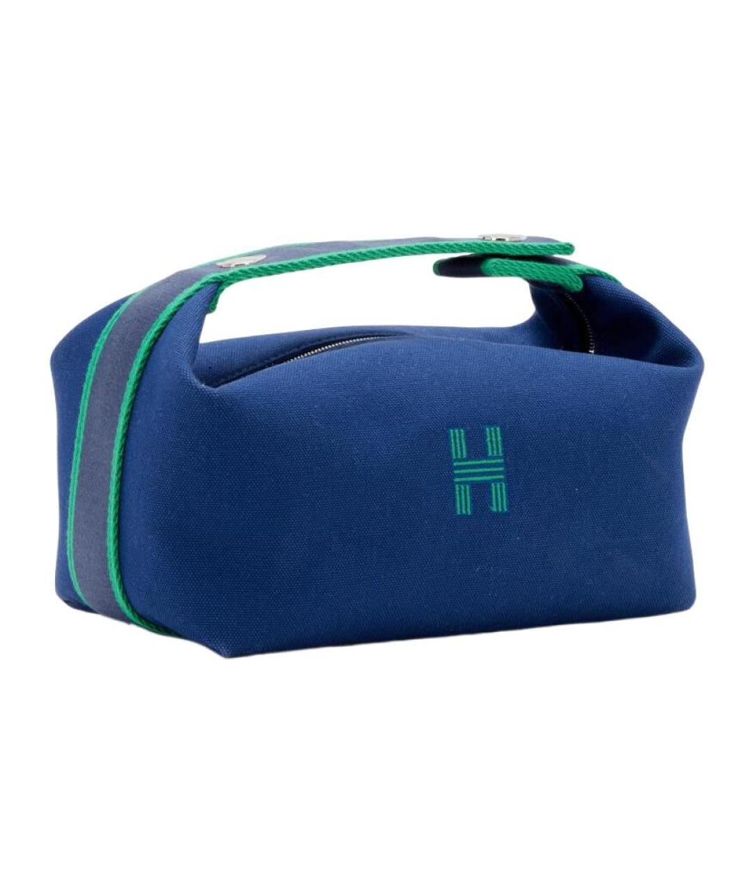 HERMES Синяя косметичка, фото 2