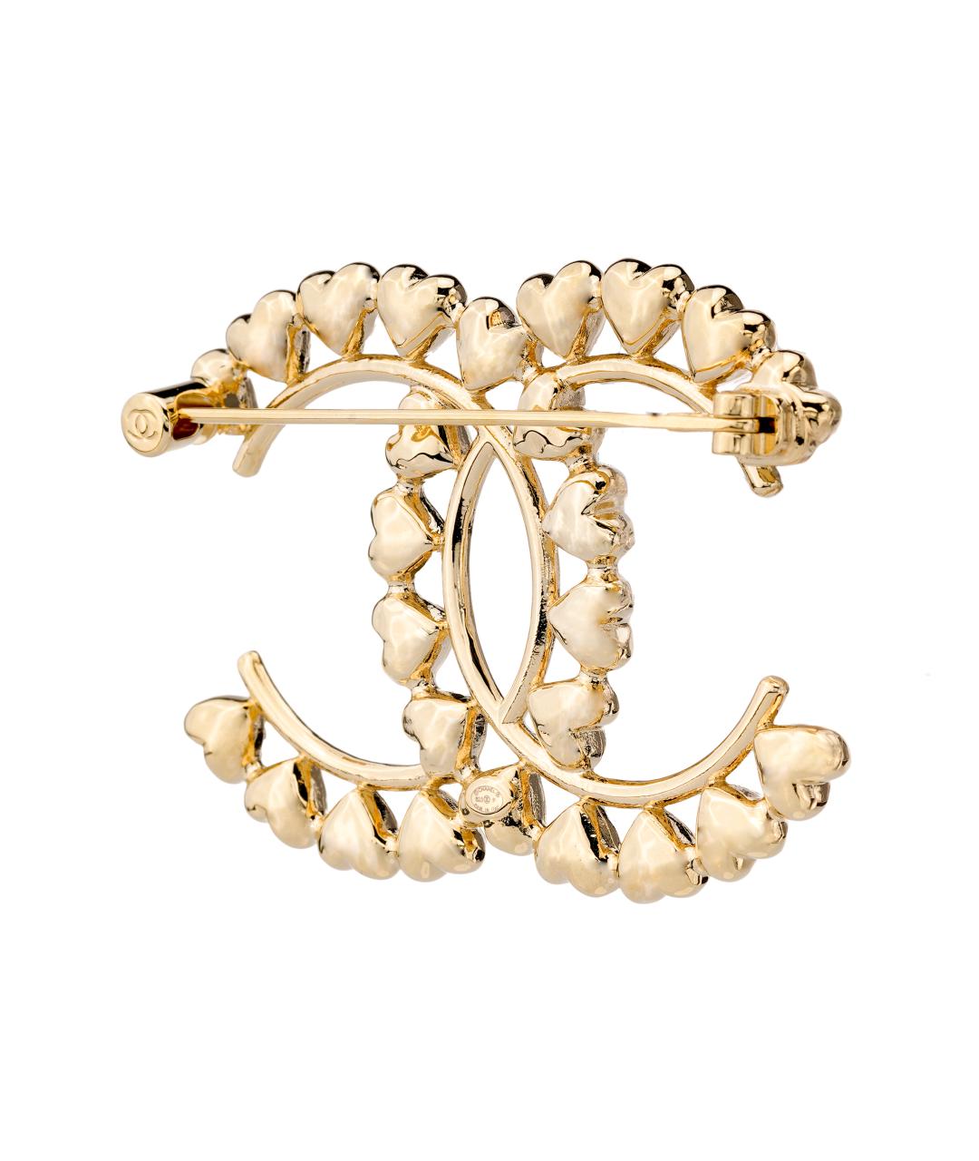 CHANEL Золотая металлическая булавка / брошь, фото 4