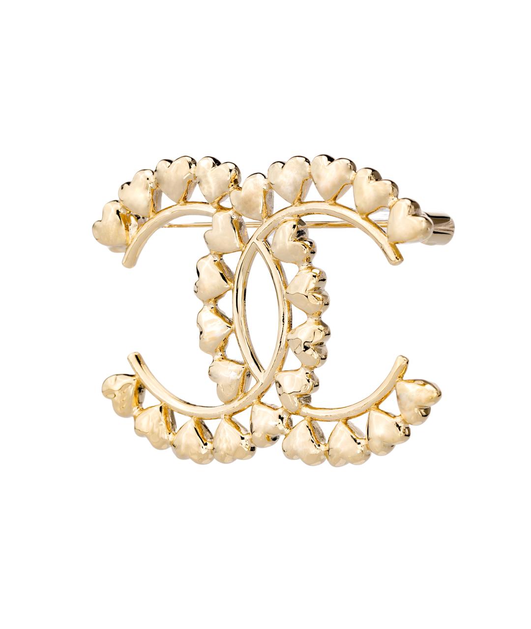 CHANEL Золотая металлическая булавка / брошь, фото 3