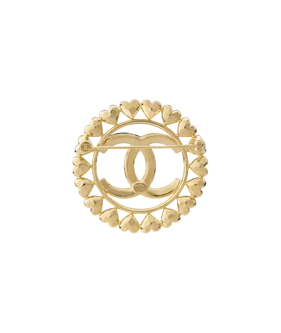 CHANEL Золотая металлическая булавка / брошь, фото 2