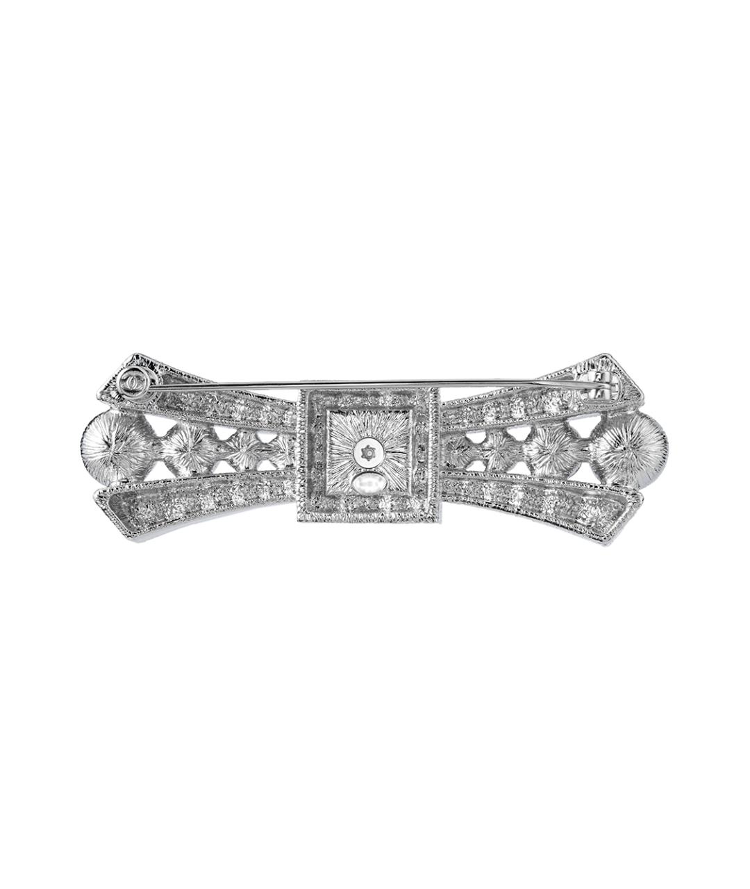 CHANEL Серебряная металлическая булавка / брошь, фото 3