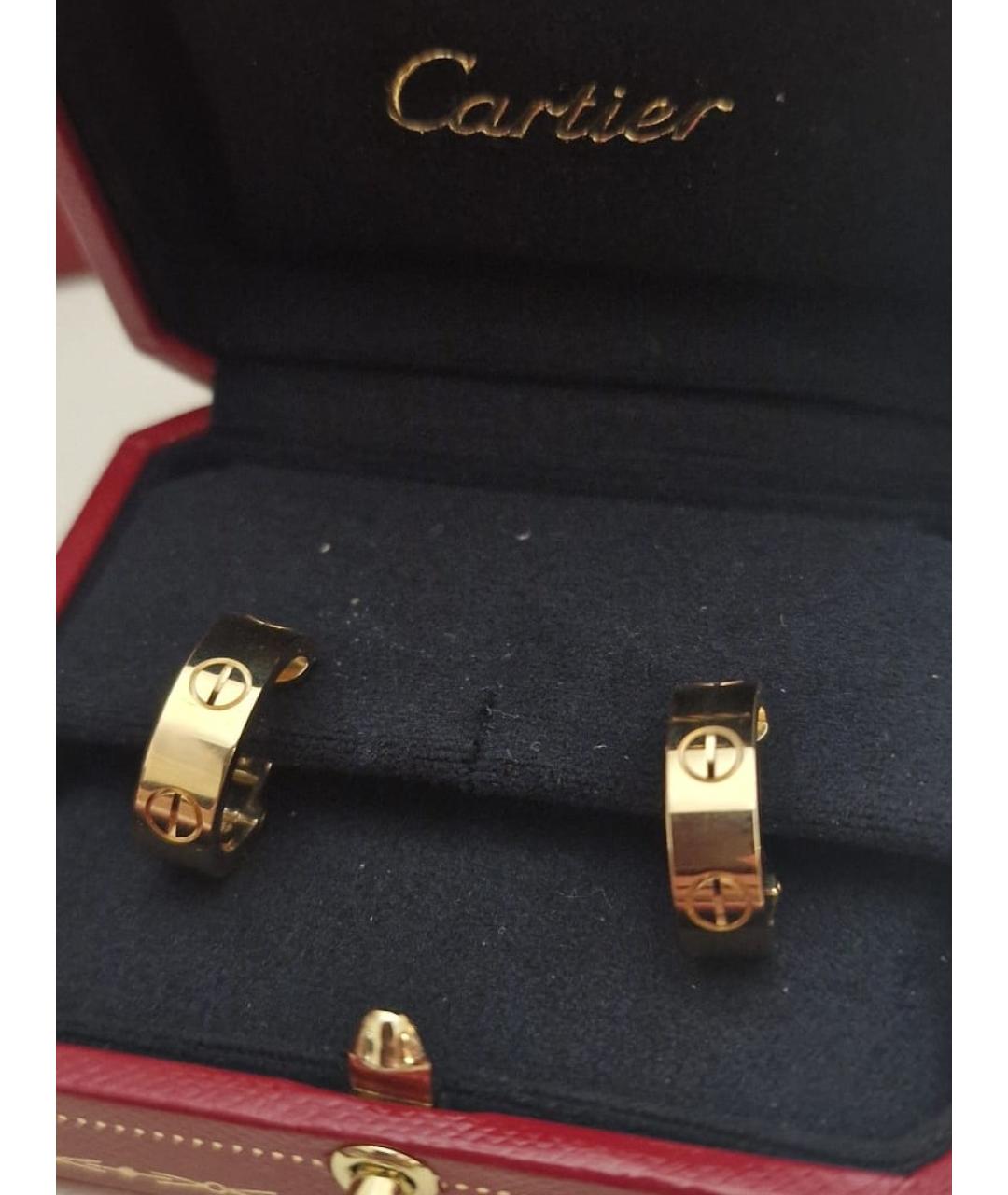 CARTIER Золотые серьги из желтого золота, фото 8