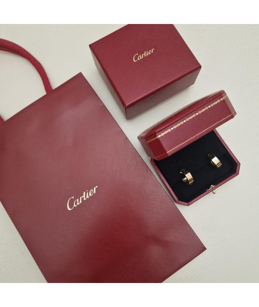 CARTIER Золотые серьги из желтого золота, фото 5