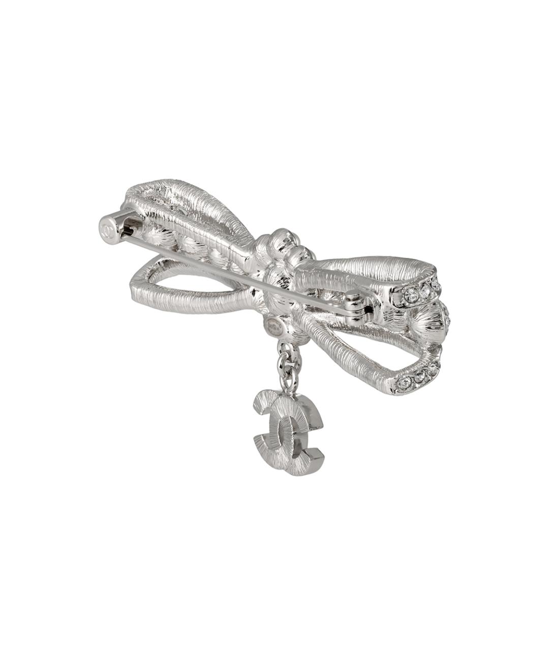 CHANEL Серебряная металлическая булавка / брошь, фото 4