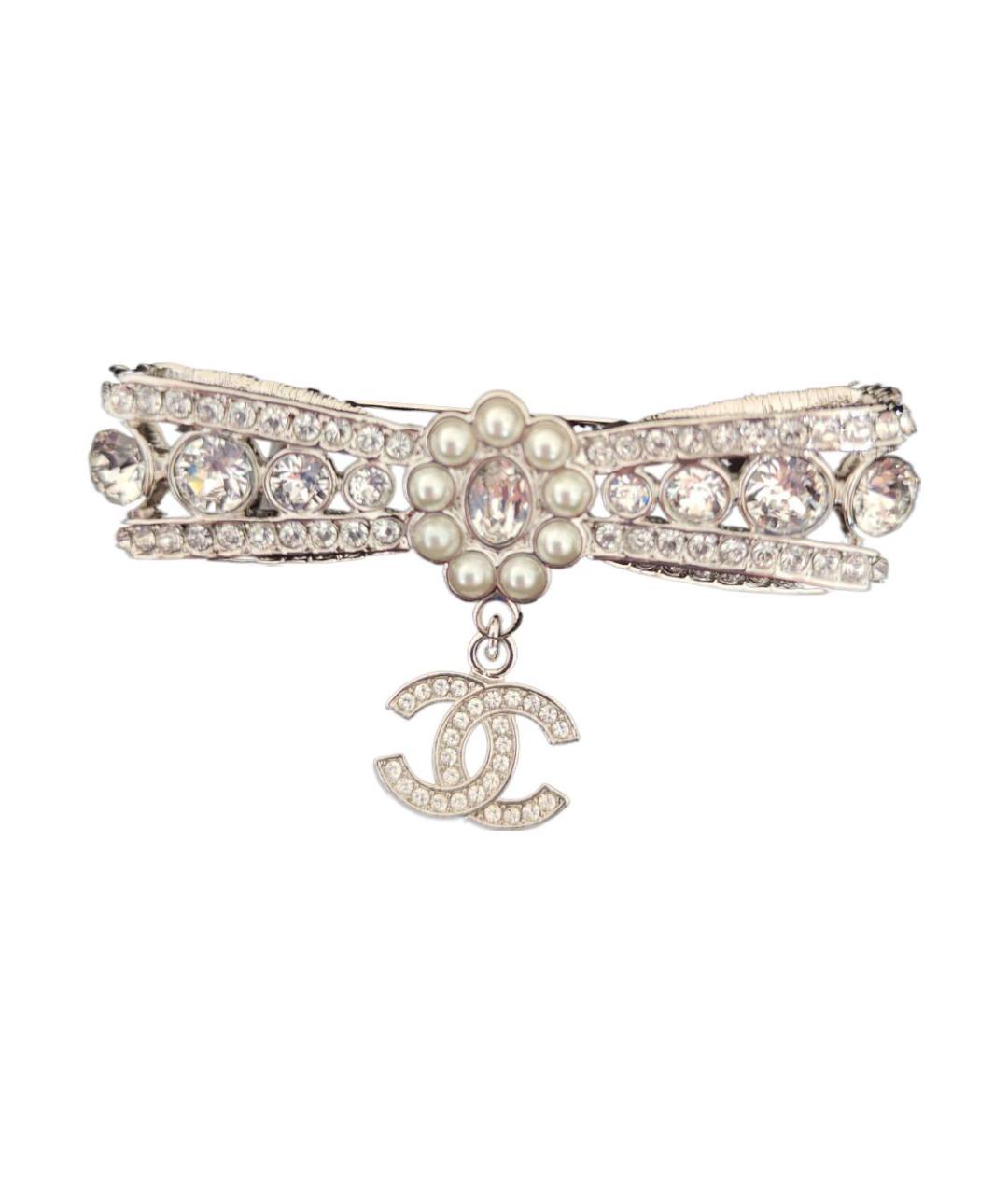 CHANEL Серебряная металлическая булавка / брошь, фото 1