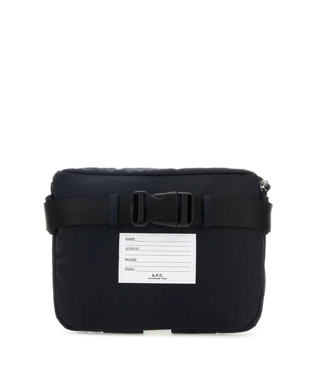 A.P.C. Синяя синтетическая поясная сумка, фото 3
