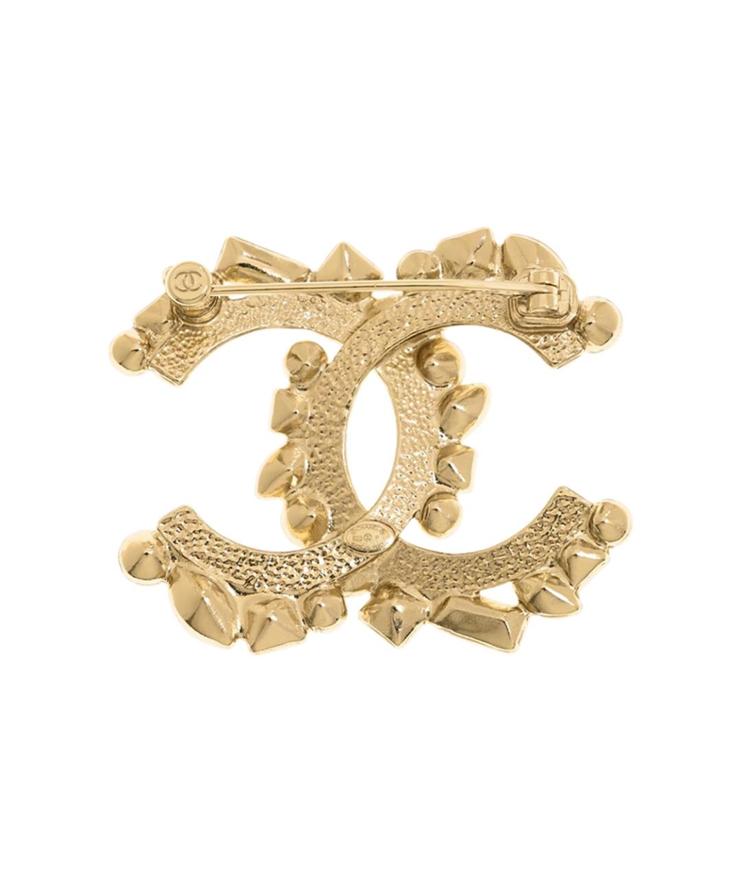 CHANEL Золотая металлическая булавка / брошь, фото 3