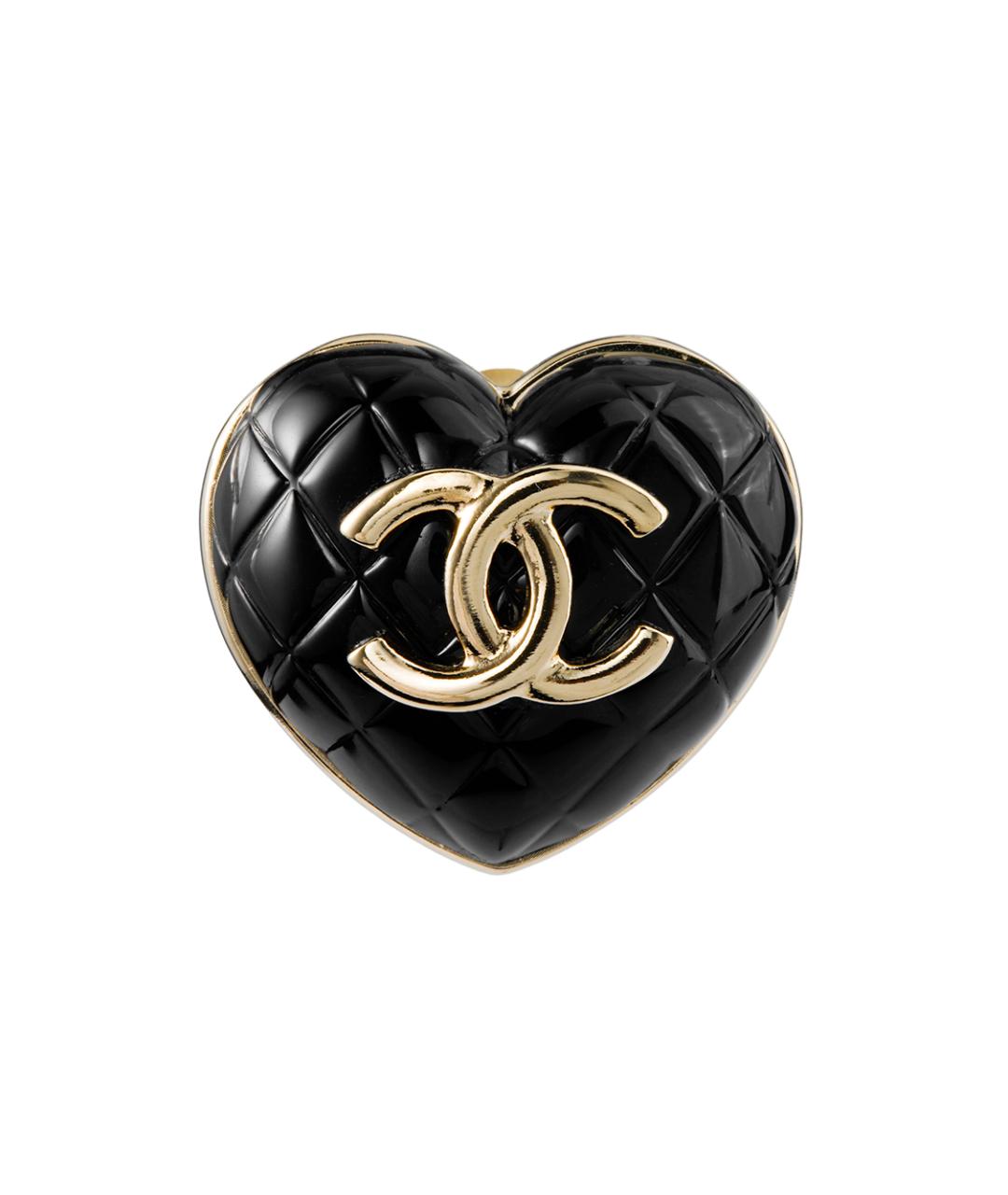 CHANEL Черная металлическая булавка / брошь, фото 1