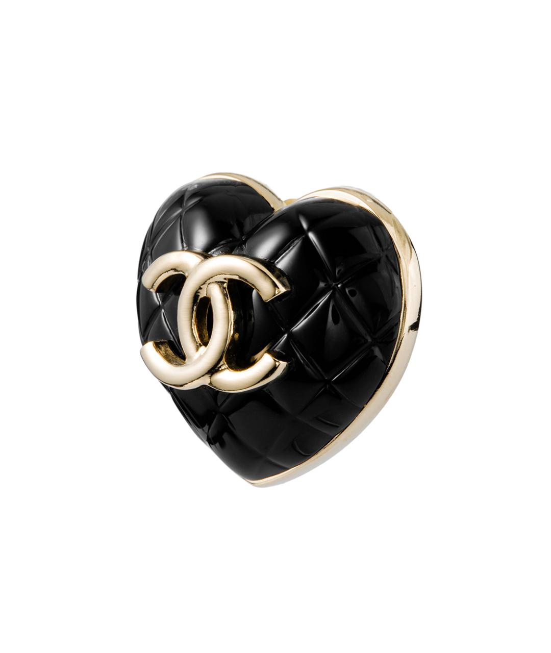 CHANEL Черная металлическая булавка / брошь, фото 2