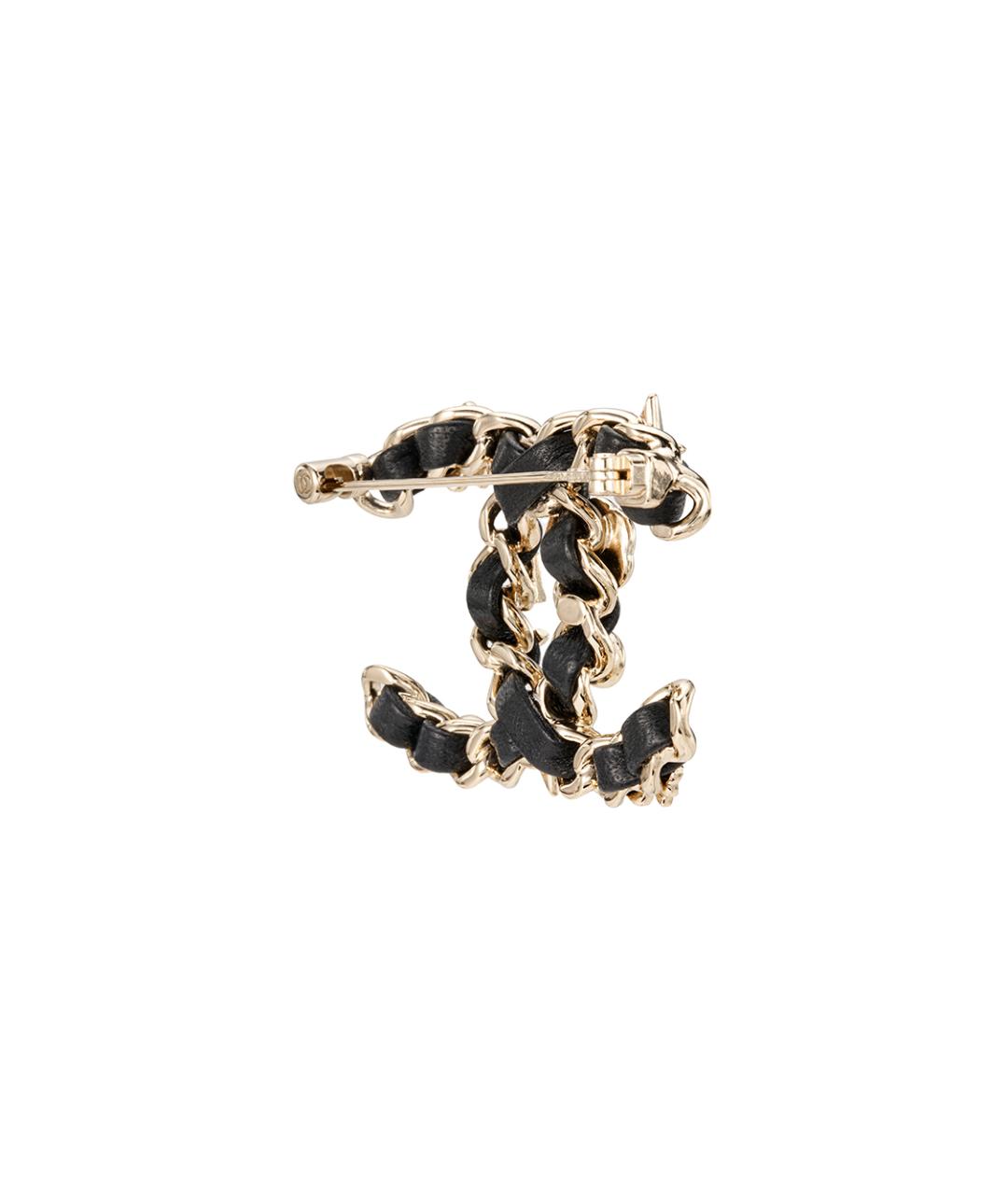 CHANEL Черная металлическая булавка / брошь, фото 3