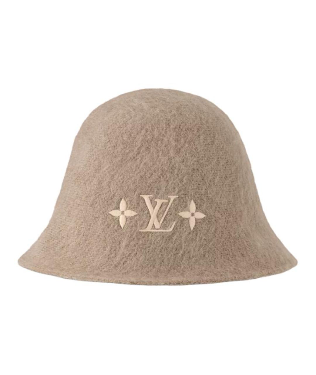 LOUIS VUITTON Бежевая шерстяная панама, фото 1