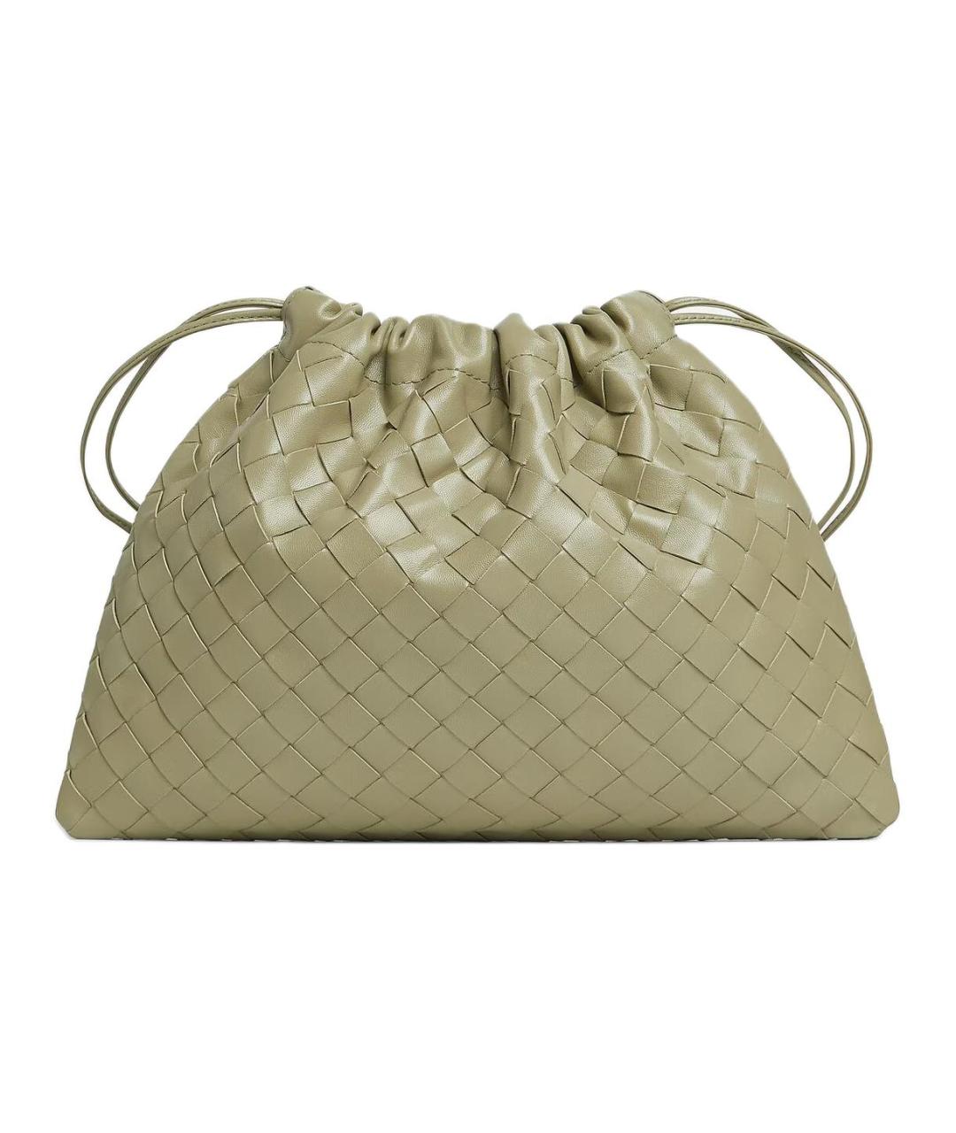 BOTTEGA VENETA Бежевая кожаная сумка через плечо, фото 1