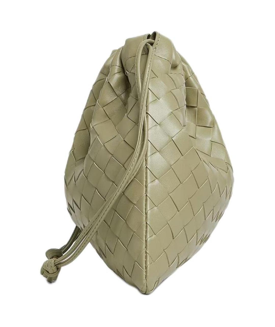 BOTTEGA VENETA Бежевая кожаная сумка через плечо, фото 2