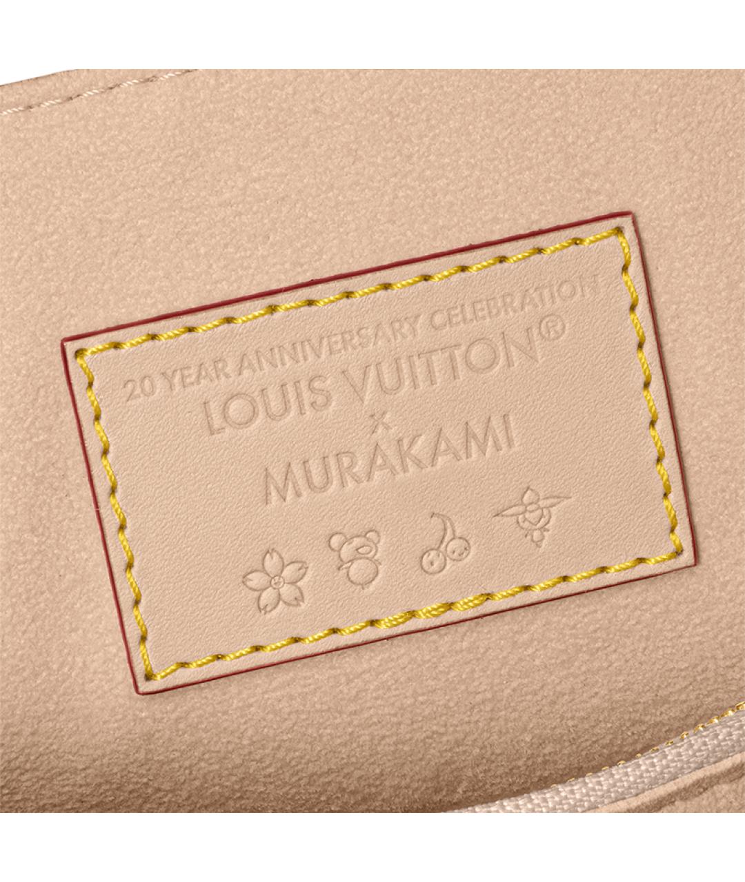 LOUIS VUITTON Белая кожаная сумка через плечо, фото 5