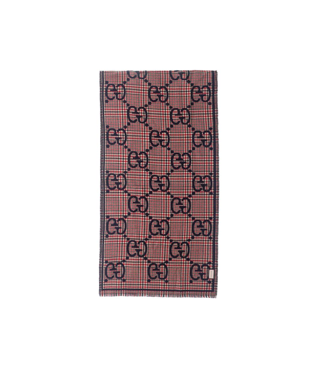 GUCCI Темно-синий кашемировый шарф, фото 2
