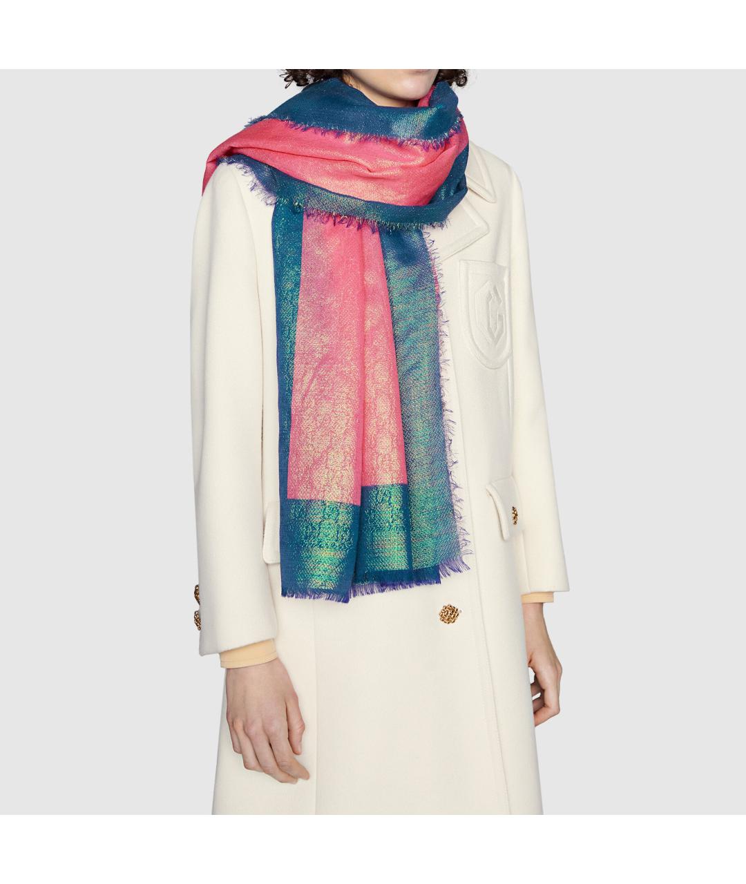GUCCI Розовый платок, фото 3