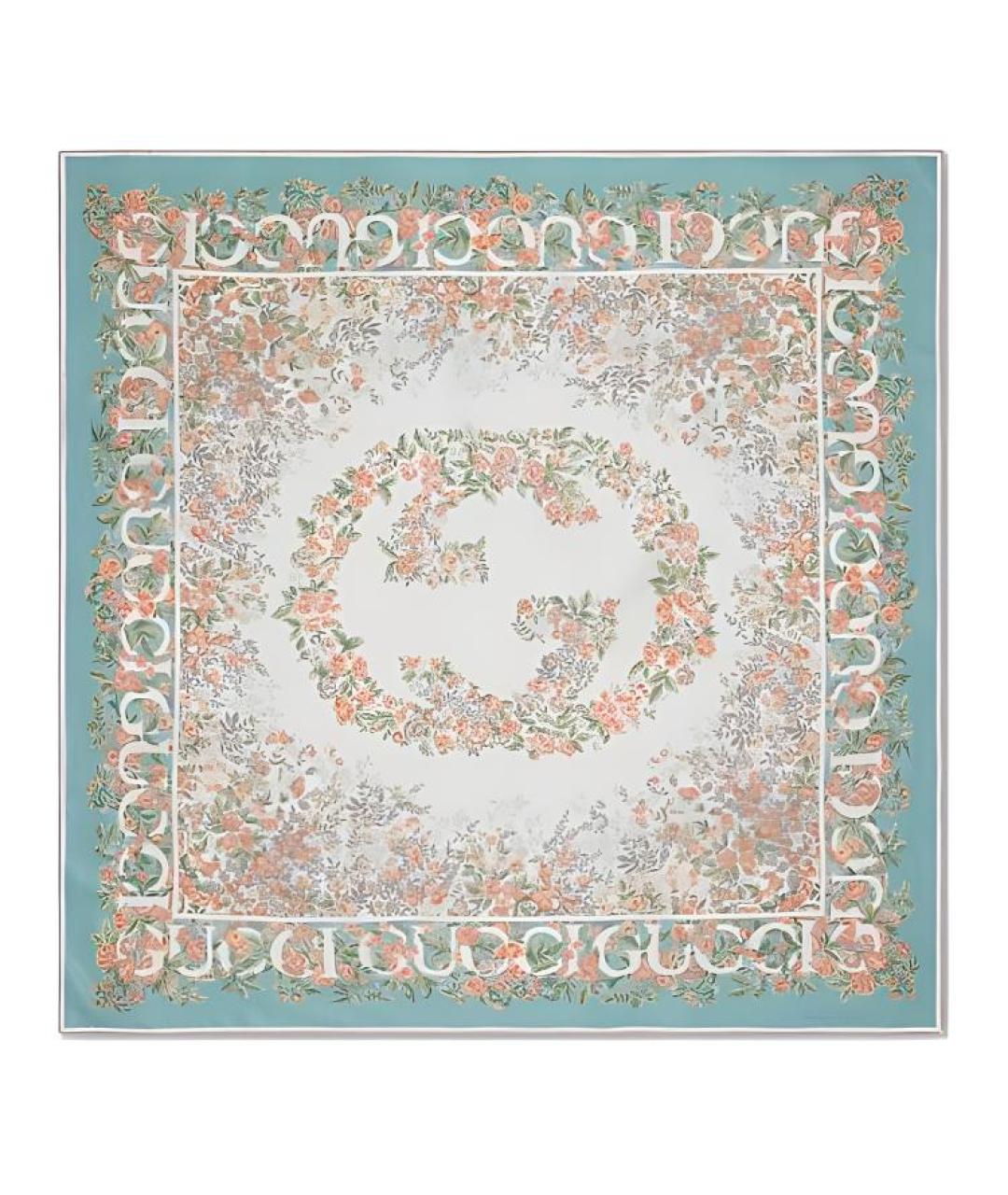 GUCCI Мульти шелковый шарф, фото 1
