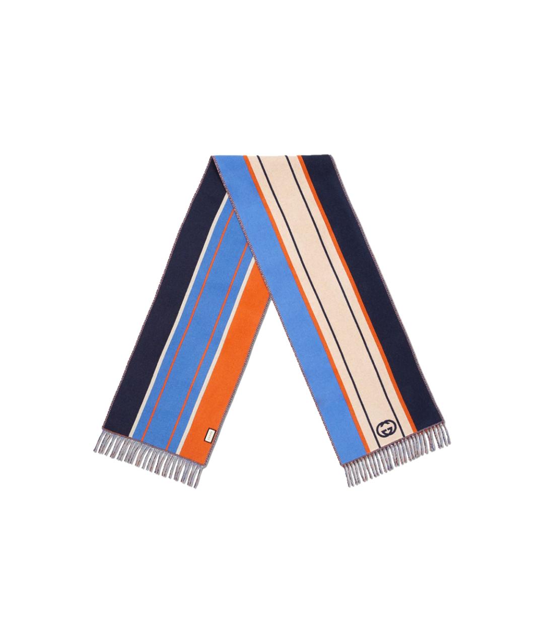 GUCCI Мульти шерстяной шарф, фото 1