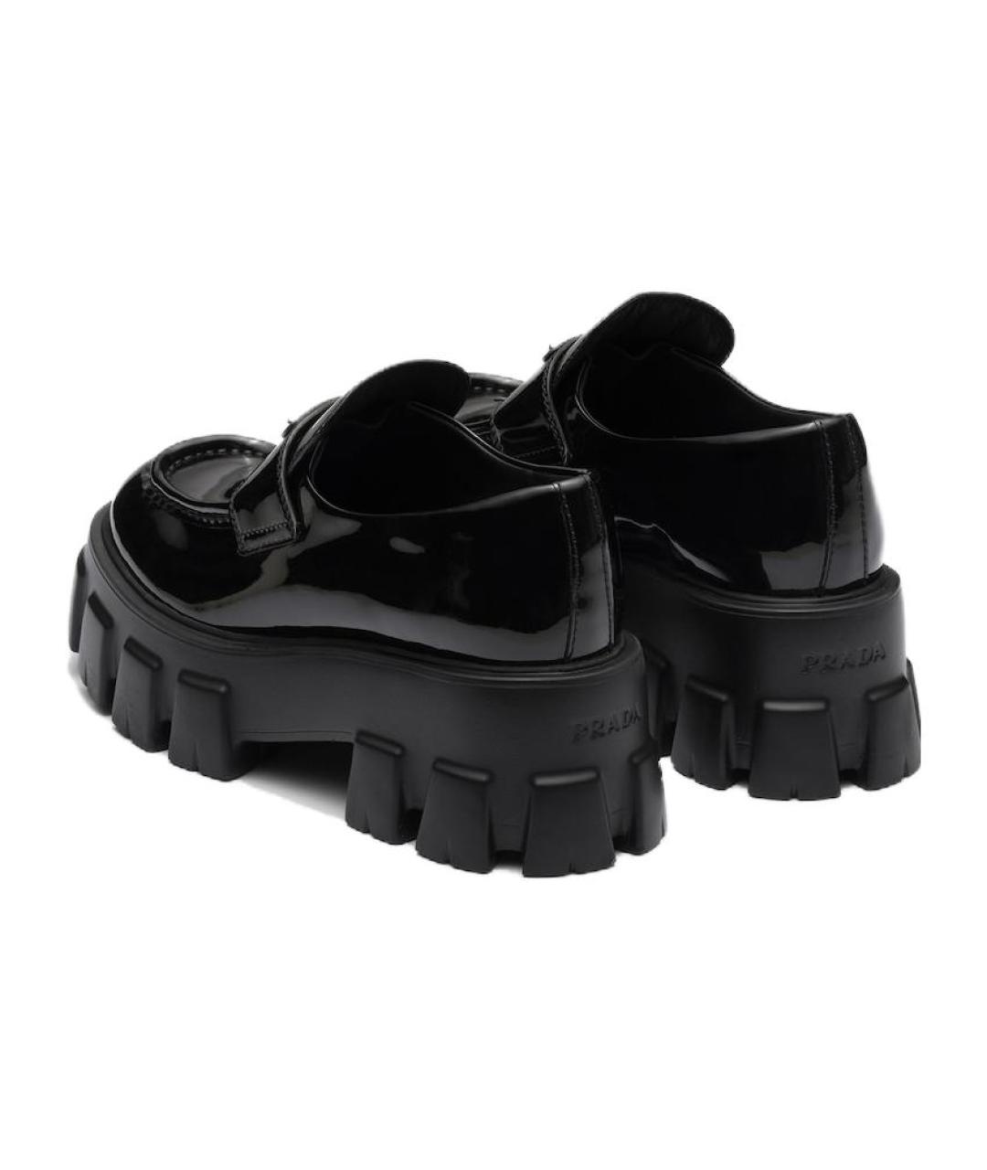PRADA Черные лоферы из лакированной кожи, фото 5